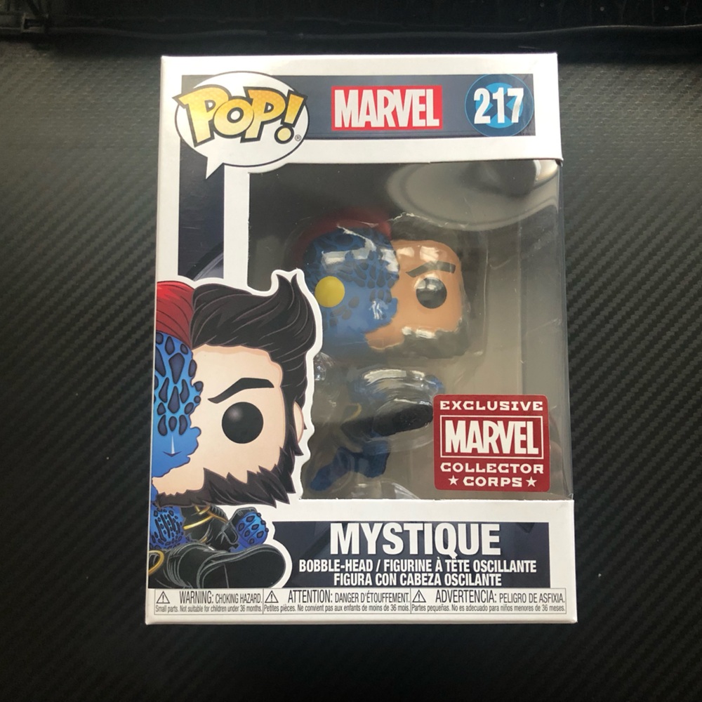 Marvel Collector Corps Mystique Figure in Blue and Red
